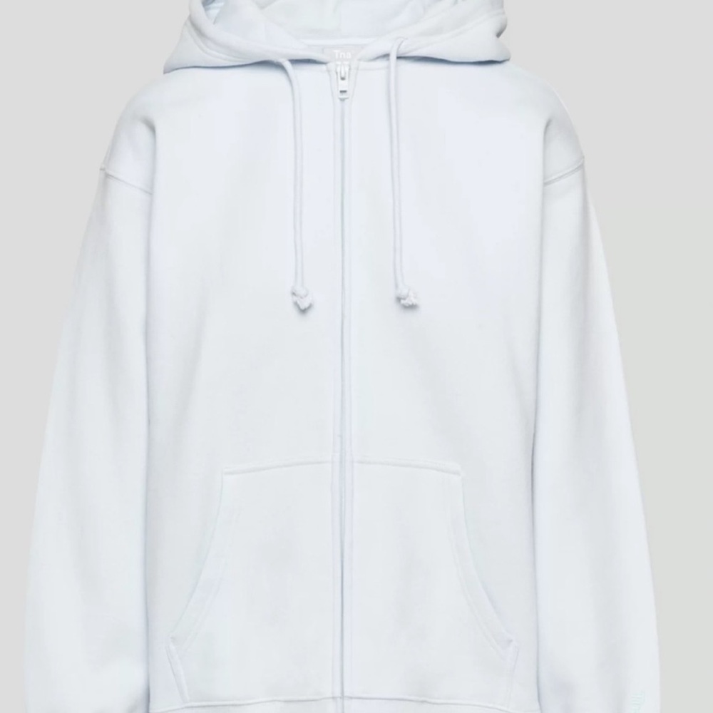 TNA cozy af hooded zip up and shorts, good condition. Size 2 and size medium.